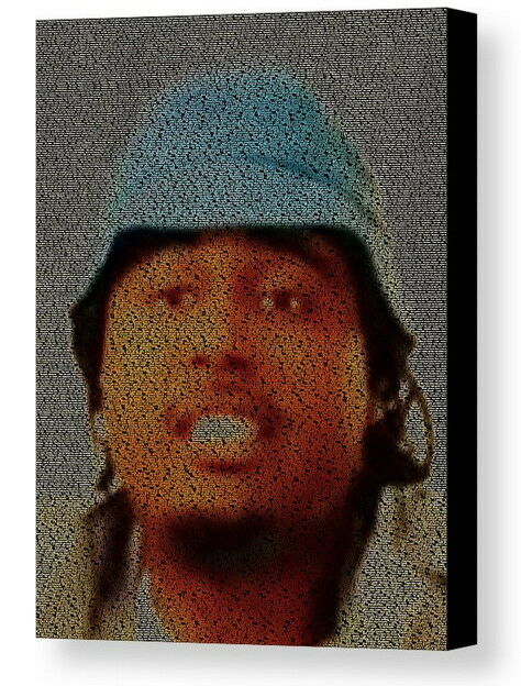 Kent Jones Don't Mind Song Lyrics WOW Mosaic Framed Print Limited Edition w/COA