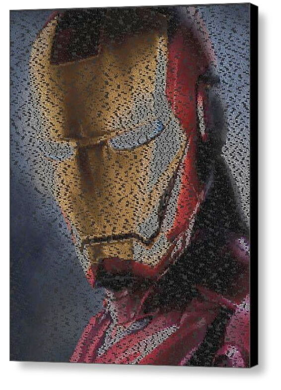 Iron Man Avengers List Mosaic AMAZING Framed 9X11 Limited Edition Art w/COA