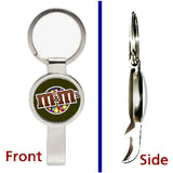 M&Ms M and Ms Candy Pendant or Keychain silver tone secret bottle opener