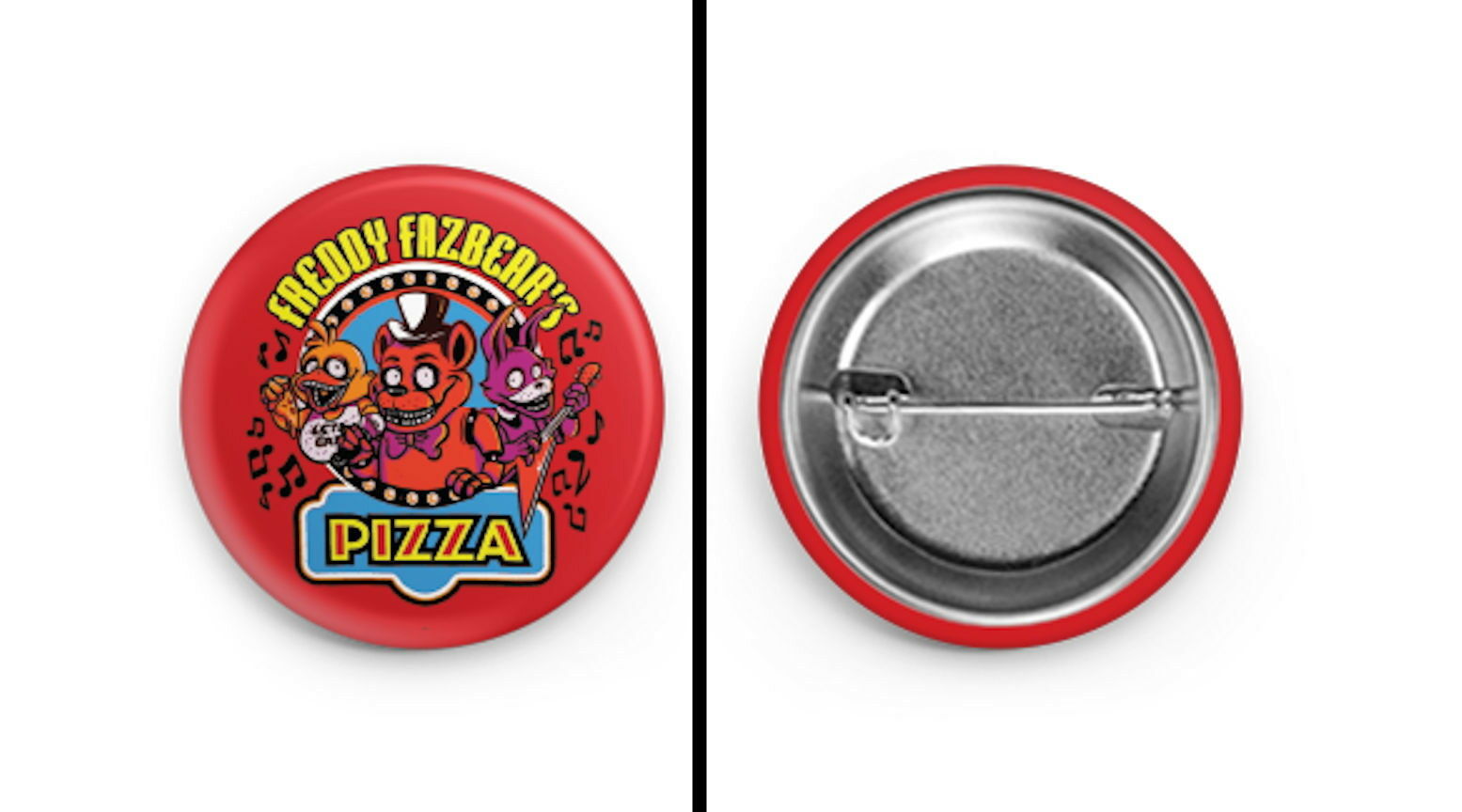 Freddy Fazbear's Pizza 5 Five Nights At Freddy's Promo Button