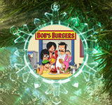 Bob's Burgers Snowflake Multi Blinking Light Holiday Christmas Tree Ornament
