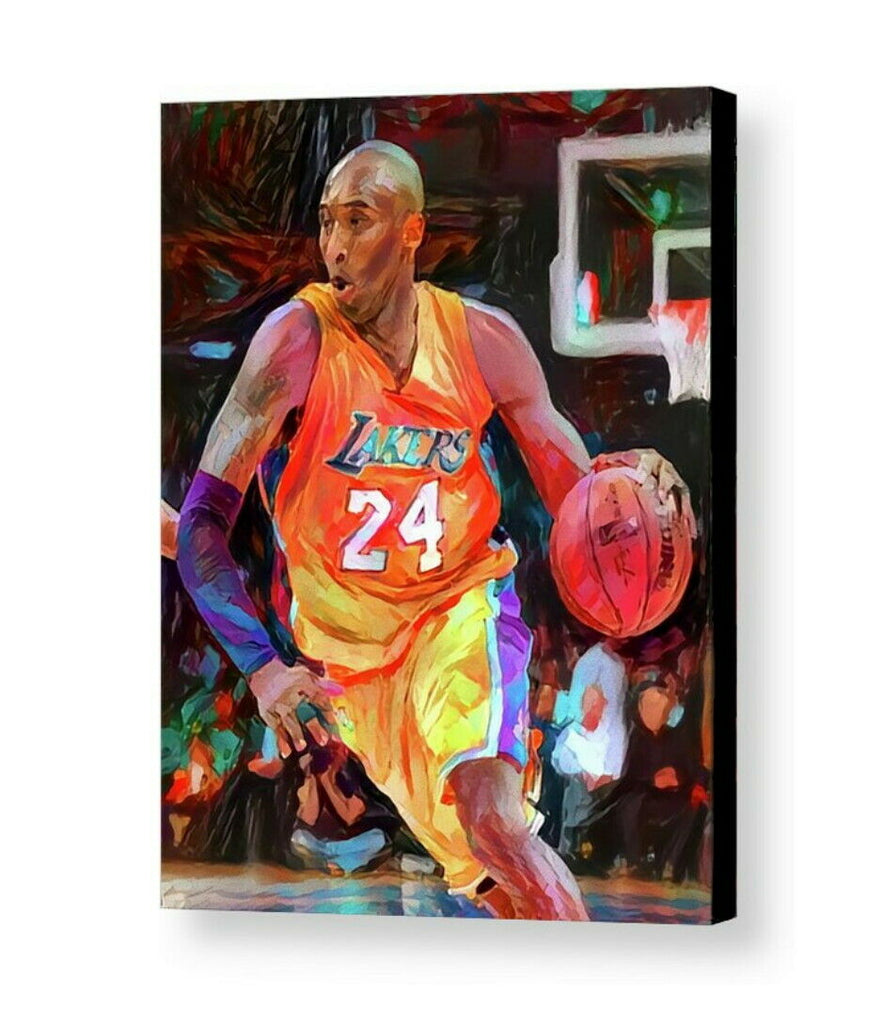 Framed Abstract Kobe Bryant 8.5X11 Art Print Limited Edition w/artist signed COA