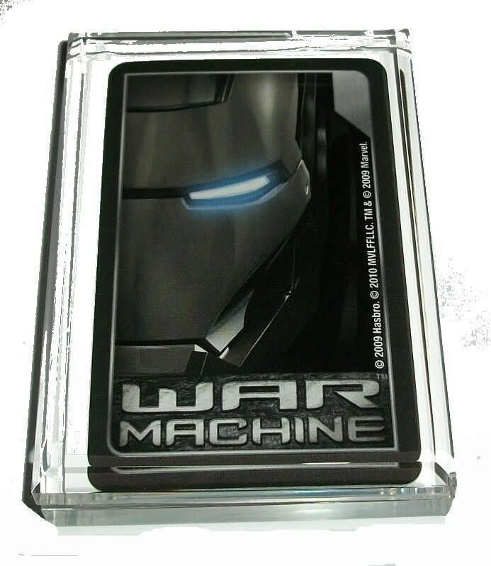 Acrylic War Machine Iron Man Executive Desk Top Paperweight