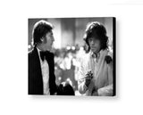 Rare Framed John Lennon with Mick Jagger Vintage Photo. Jumbo Giclée Print