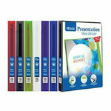 BAZIC 1/2 inch Poly 3-Ring Presentation View Binder w/ Pocket Pack oF - 48