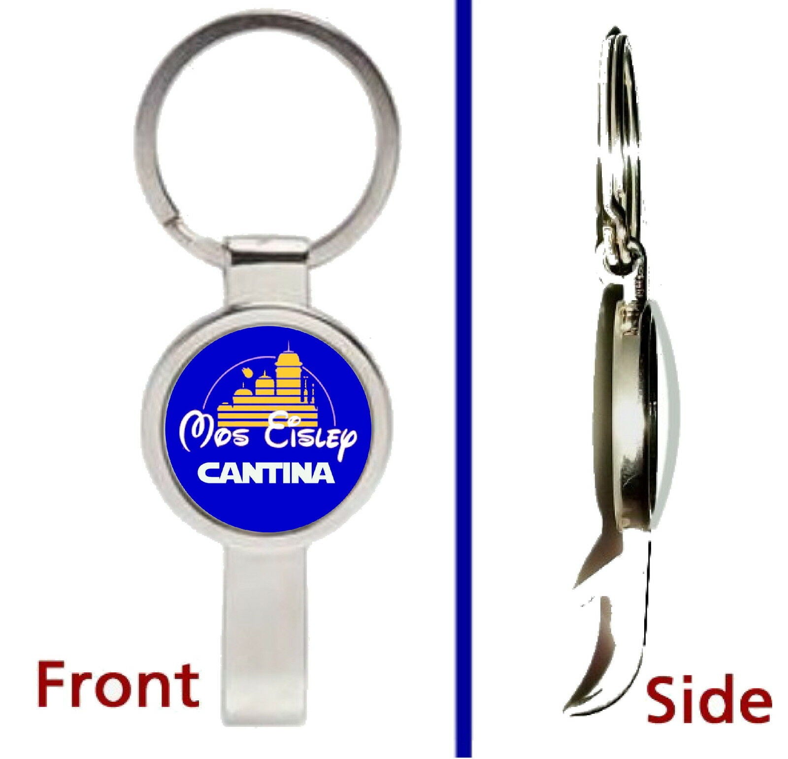 Star Wars Mos Eisley cantina Disney parody Pendant Keychain secret bottle opener