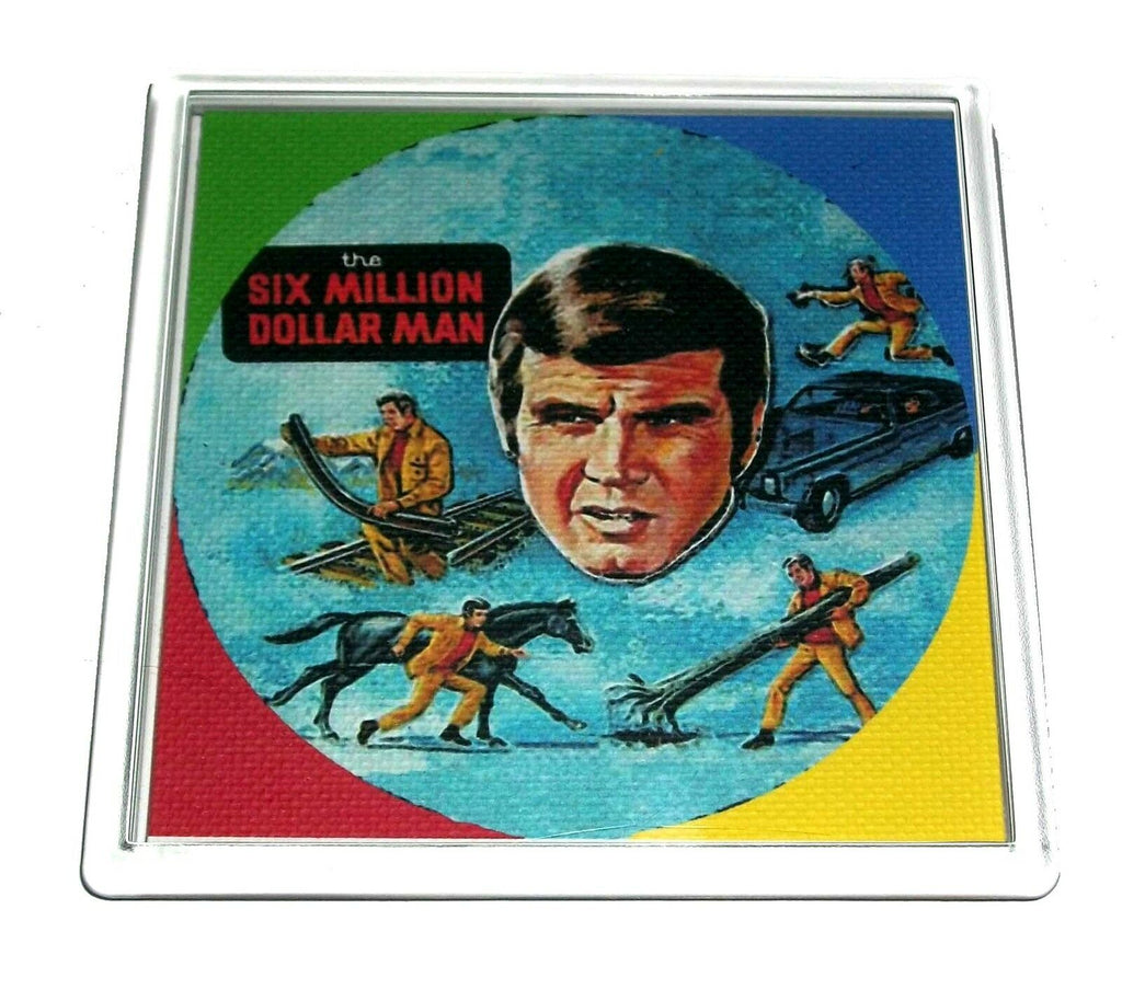 6 Six Million Dollar Man Lunchbox Coaster