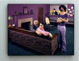 Rare Framed Frank Zappa Parents and cat 1970 Vintage Photo. Giclée Print