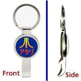 Atari Japanese Pendant or Keychain silver tone secret bottle opener