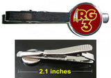 Washington Redskins Robert Griffin III RG3 Tie Clip Clasp Bar Slide Silver Metal