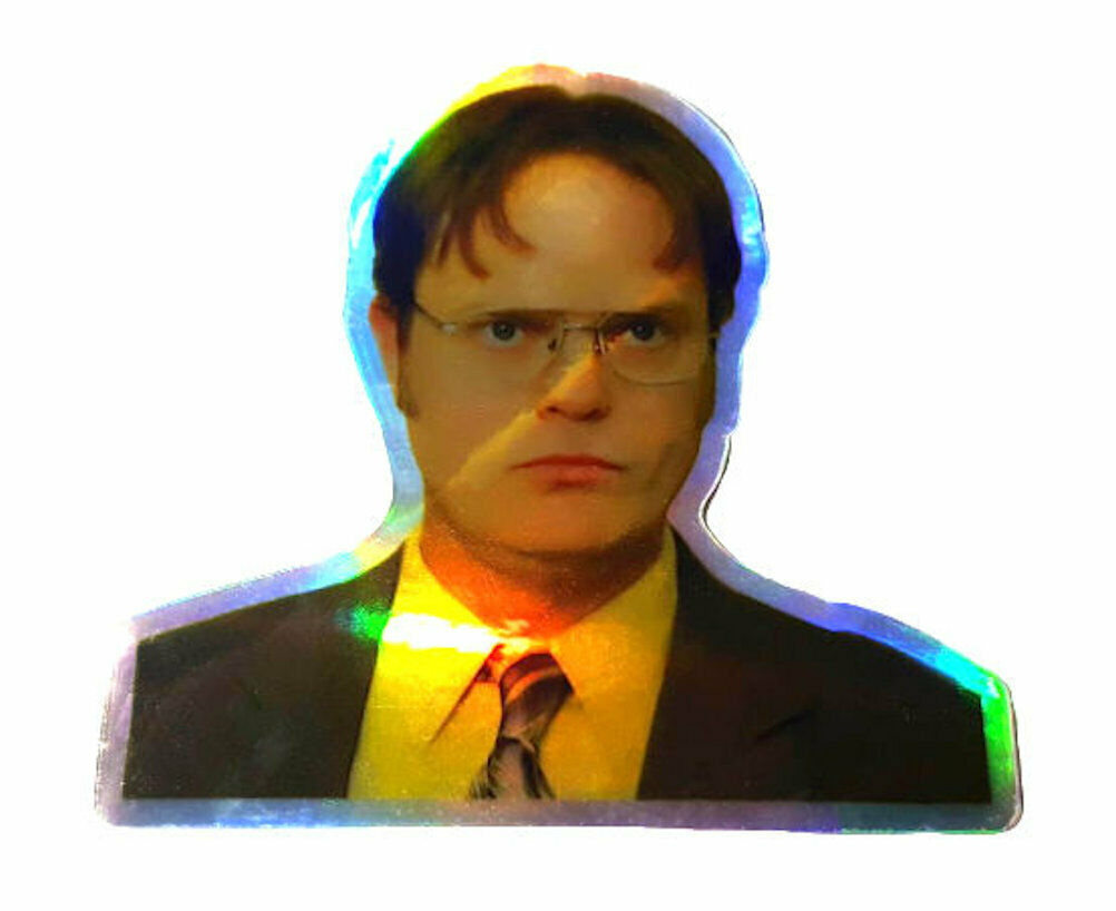 The Office Dwight Schrute Official Holograhm Die Cut Sticker