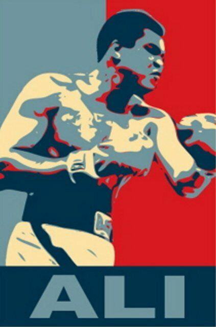 Muhammad Ali 19 X 13 Obama style poster print Limited