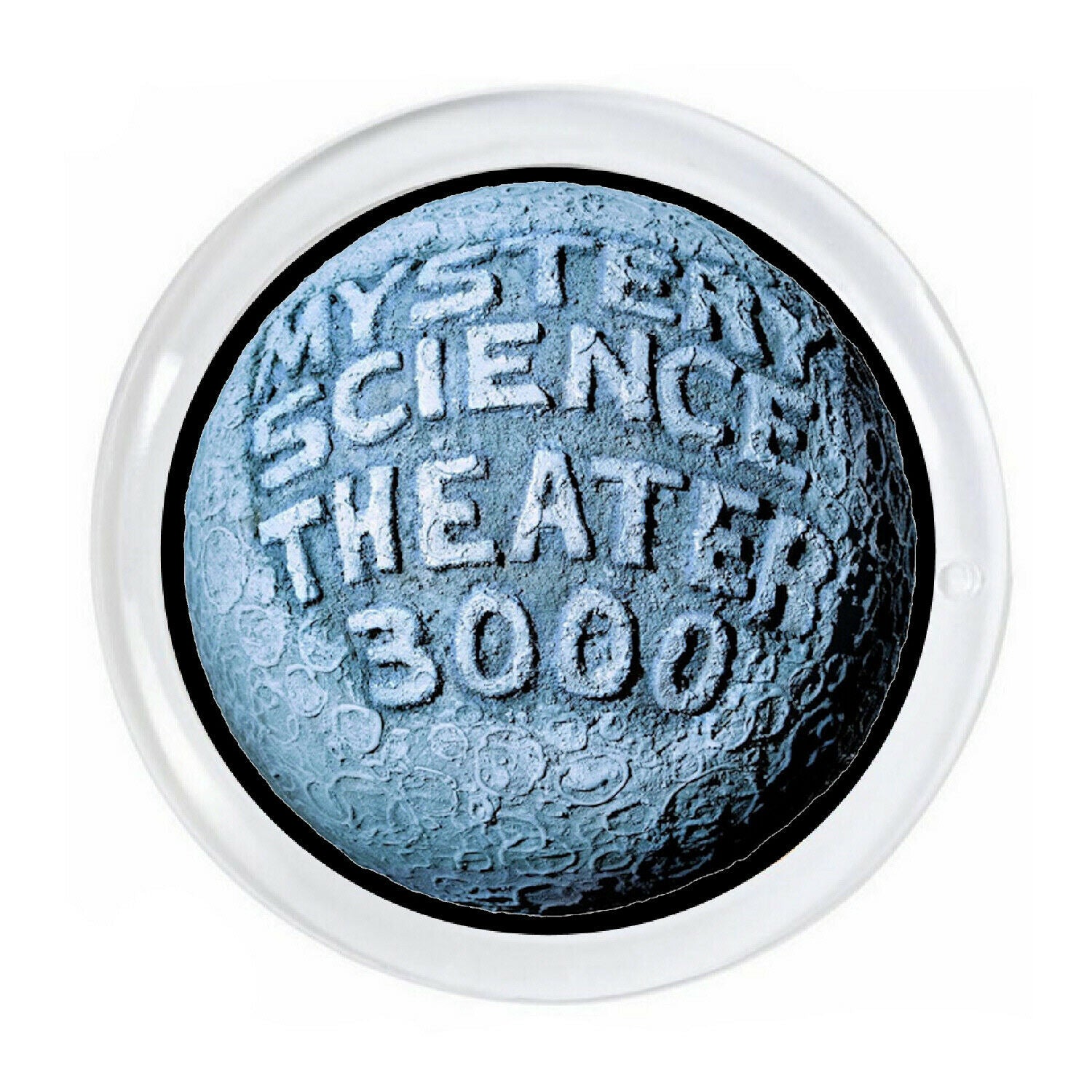 Mystery Science Theater 3000 MST3K Magnet big round <3 inch diameter with border