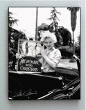 Framed Marilyn Monroe holding The Nightmare Before Christmas Poster w/faux sig