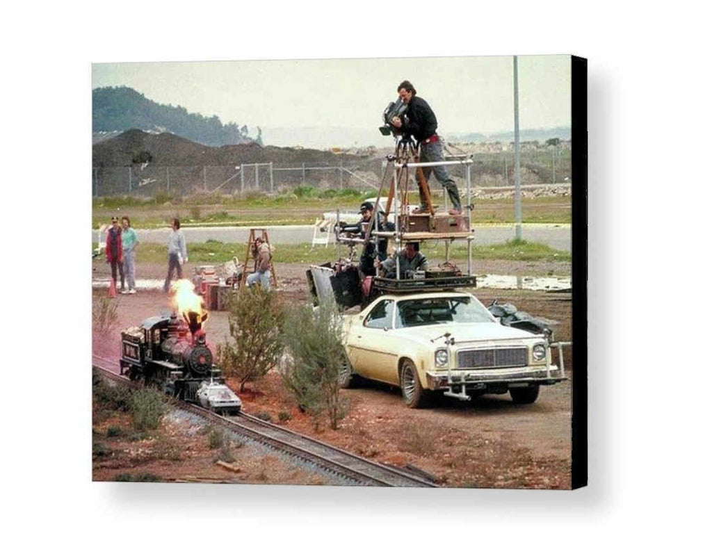 Rare Framed Back to the Future production set Vintage Photo. Jumbo Giclée Print