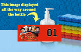 Dukes Of Hazzard Soap / Hand Sani. Refillable Dispenser Not just a label!