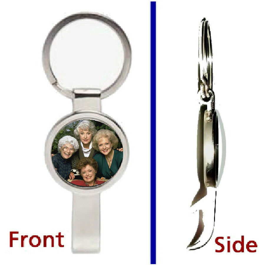 The Golden Girls TV Show Pendant or Keychain silver tone secret bottle opener