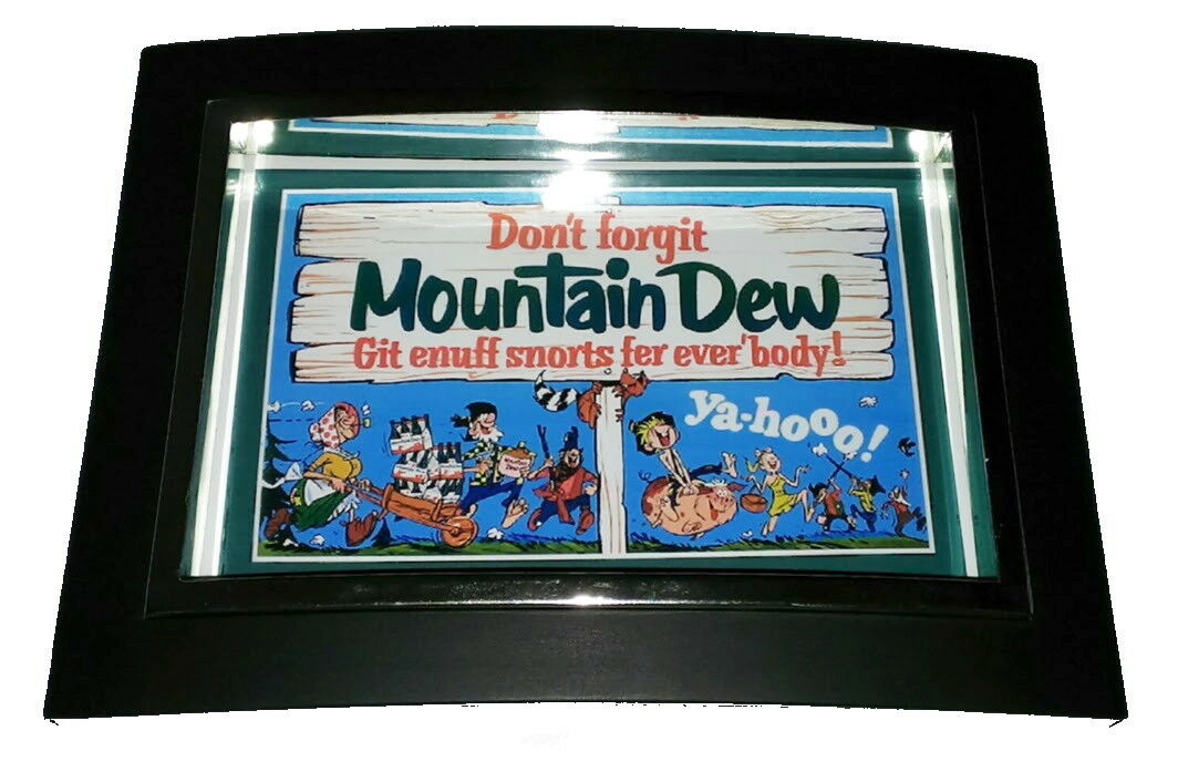 Mini Mt. Dew retro Label Nice Framed Art Print Display Memorabilia Man Cave