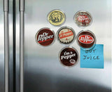 Doctor Dr Pepper retro drink logs Magnet Set of 6 Big Fridge Locker Desk Magnets