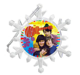 The Monkees COLOR Snowflake Blinking Light Holiday Christmas Tree Ornament
