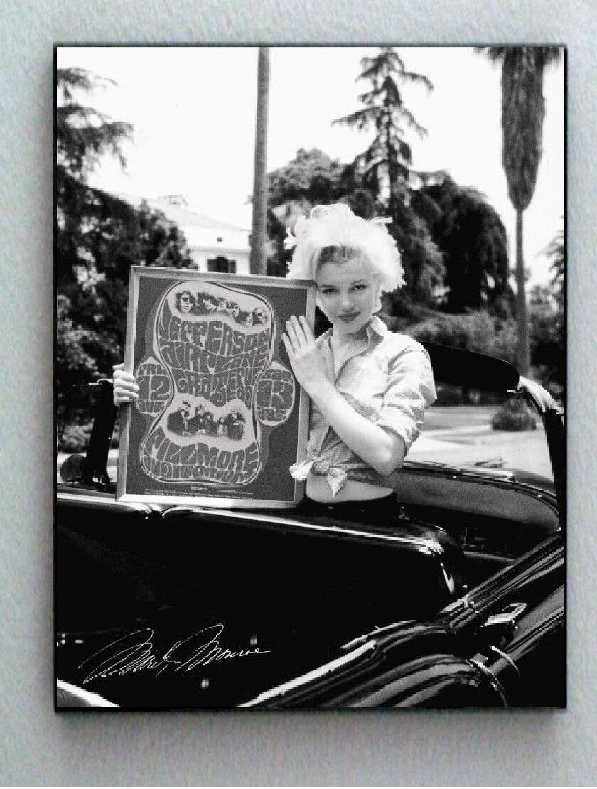 Framed Marilyn Monroe Jefferson Airplane Grateful Dead Fillmore Poster Lim Ed