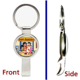 Bobs Burgers Pendant or Keychain silver tone secret bottle opener