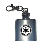 Star Wars Imperial Crest Flask Stainless Steel Mini keyring Keychain 1 ounce.