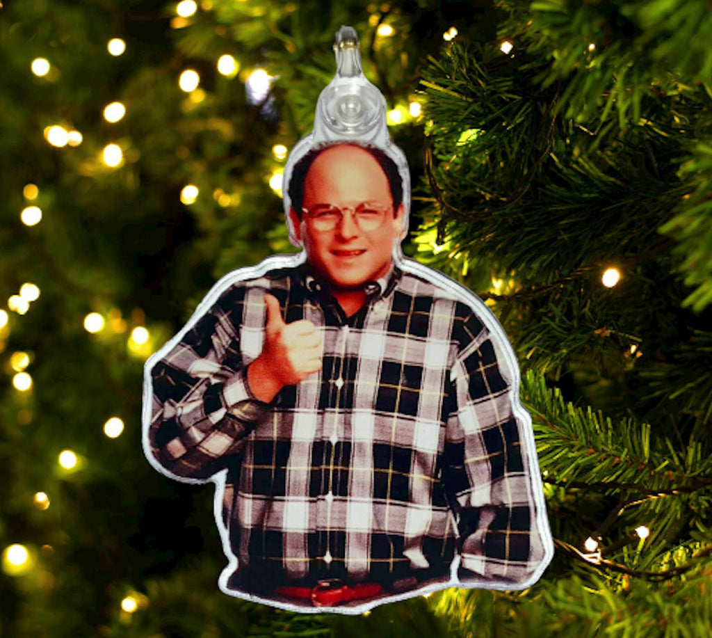 Seinfeld George Costanza Thumbs Up Promo Holiday Christmas Tree Ornament LIMITED