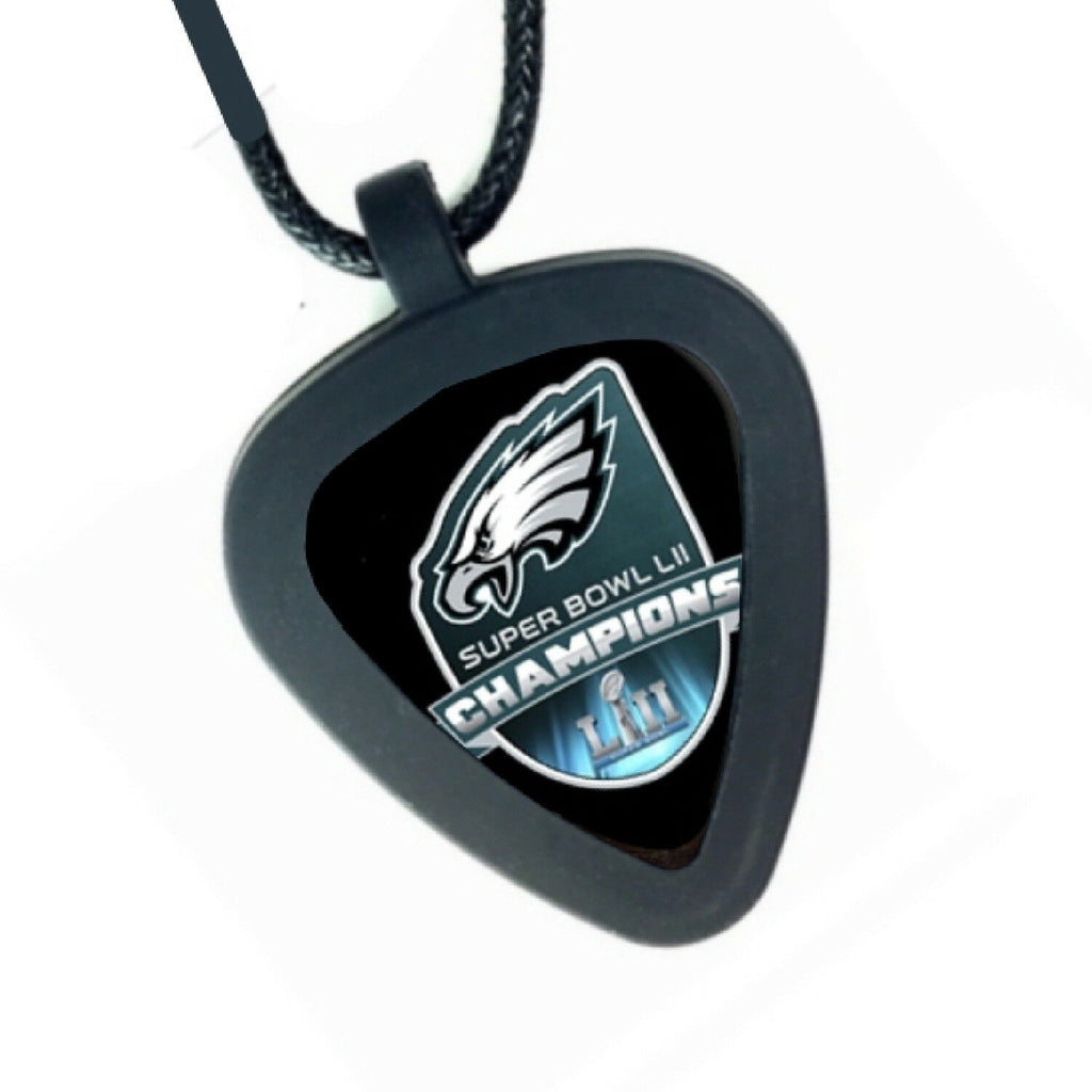 Philadelphia Eagles Super Bowl Pickbandz Mens Womens Real Guitar Pick Necklace