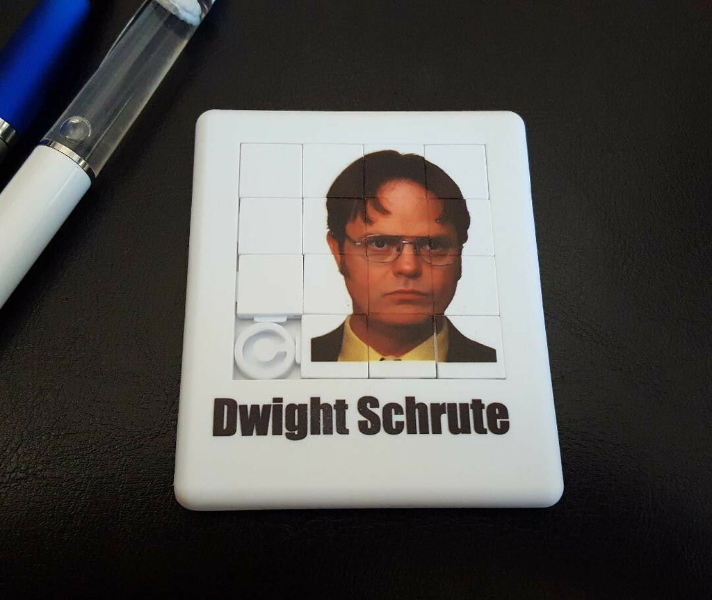 RARE retro The Office Dwight Schrute fidget slide puzzle like cube or spinner