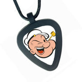 Popeye The Sailor Man Pickbandz Mens or Womens Real Guitar Pick Necklace