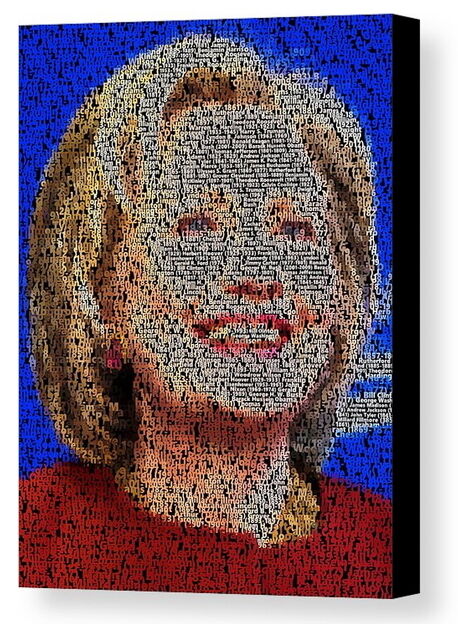 Hillary Clinton Incredible Presidents Mosaic Framed Print Limited Edition w/COA