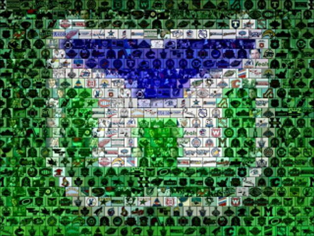 Amazing Hartford Whalers NHL Montage LIMITED EDITION