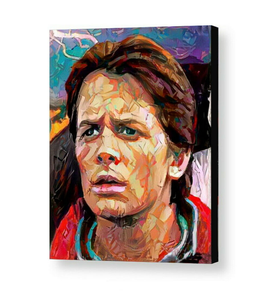 Framed Marty McFly Back To The Future Abstract Art Print Limited Ed w/signed COA