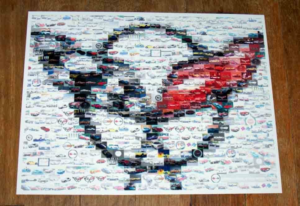 Amazing 1953-2008 Chevrolet Corvette LOGO Montage