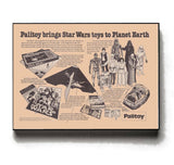 Framed Palitoy Star Wars Figures Toys 1977 Retro Vintage Restored Magazine Ad