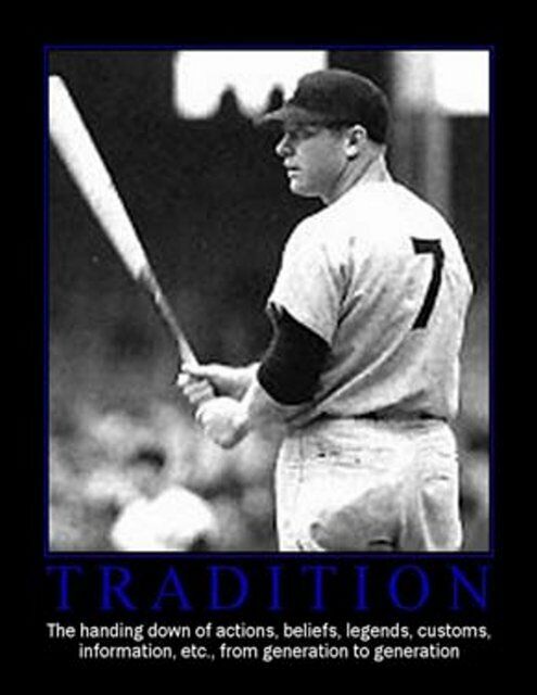 RARE Framed NY Yankees Mickey Mantle TRADITION Poster