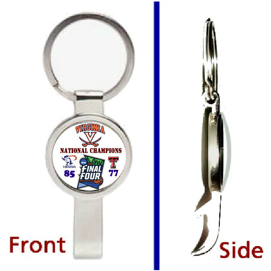 UVA Virginia Cavaliers National Champs Basketball Pendant Keychain bottle opener