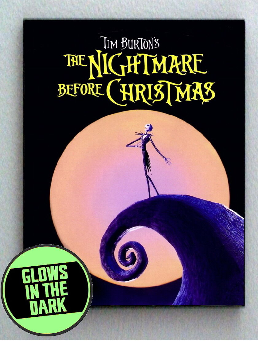 Nightmare Before Christmas Glow In The Dark Framed Cool Mini Poster