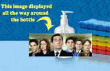 The Office Michael Scott Dwight Jim Pam Soap / Hand Sani. Refillable Dispenser