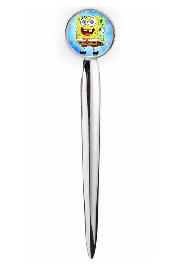 SpongeBob SquarePants Letter Opener Metal Silver Tone Executive with case