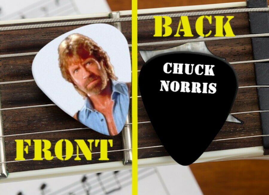 Chuck Norris Walker Texas Ranger Set of 3 premium Promo Guitar Pick Pic