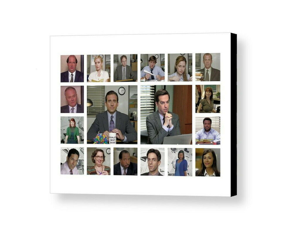 Framed Dunder Mifflin The Office TV Show Empoyee Collage Display Limited Edition