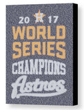 Houston Astros 2017 World Series Roster List Mosaic Framed Print Lim. Ed. w/COA