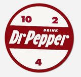Dr. Pepper 10 4 2 Retro Round Premium Promo Coaster set of 2