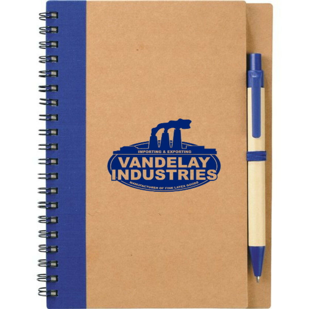 Seinfeld Prop George Costanza Vandelay Industries Eco Spiral Notebook With Pen