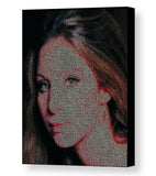 Barbra Streisand People WOW Lyrics Mosaic Framed Print Limited Edition w/COA
