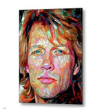 Framed Abstract Jon Bon Jovi 8.5 X 11 Art Print Limited Edition w/signed COA