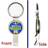 Three's Company The Regal Beagle Pendant or Keychain silver secret bottle opener