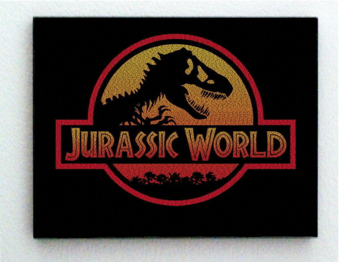 Jurassic World Dinosaur List Mosaic WOW Framed 9X11 Limited Edition Art w/COA